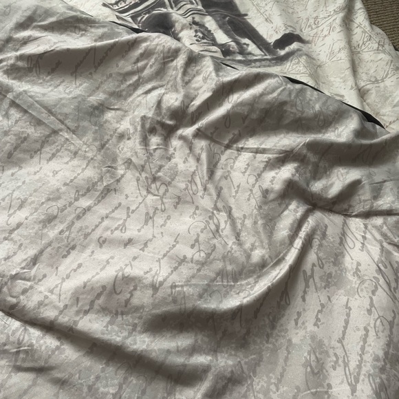 Paris France Eiffel Tower Duvet Comforter and One Standard Sham Bedding Twin Set - Picture 12 of 16